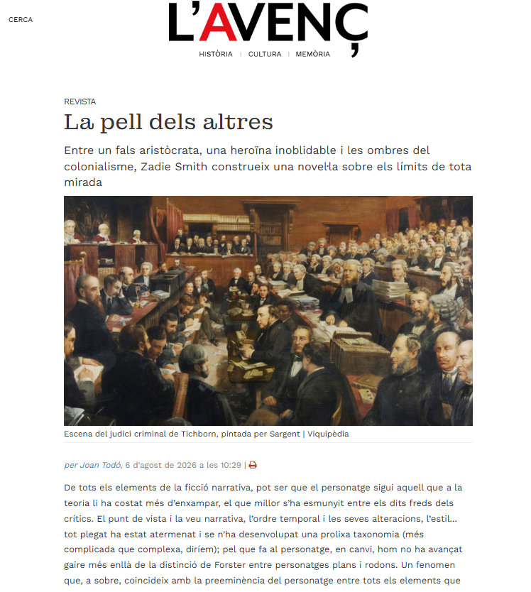 L'Avenç Zadie Smith jande